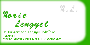 moric lengyel business card